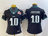 Women's Philadelphia Eagles #10 DeSean Jackson Black 2025 Super Bowl LIX Patch Vapor Untouchable Limited Stitched Jersey Dzhi,baseball caps,new era cap wholesale,wholesale hats